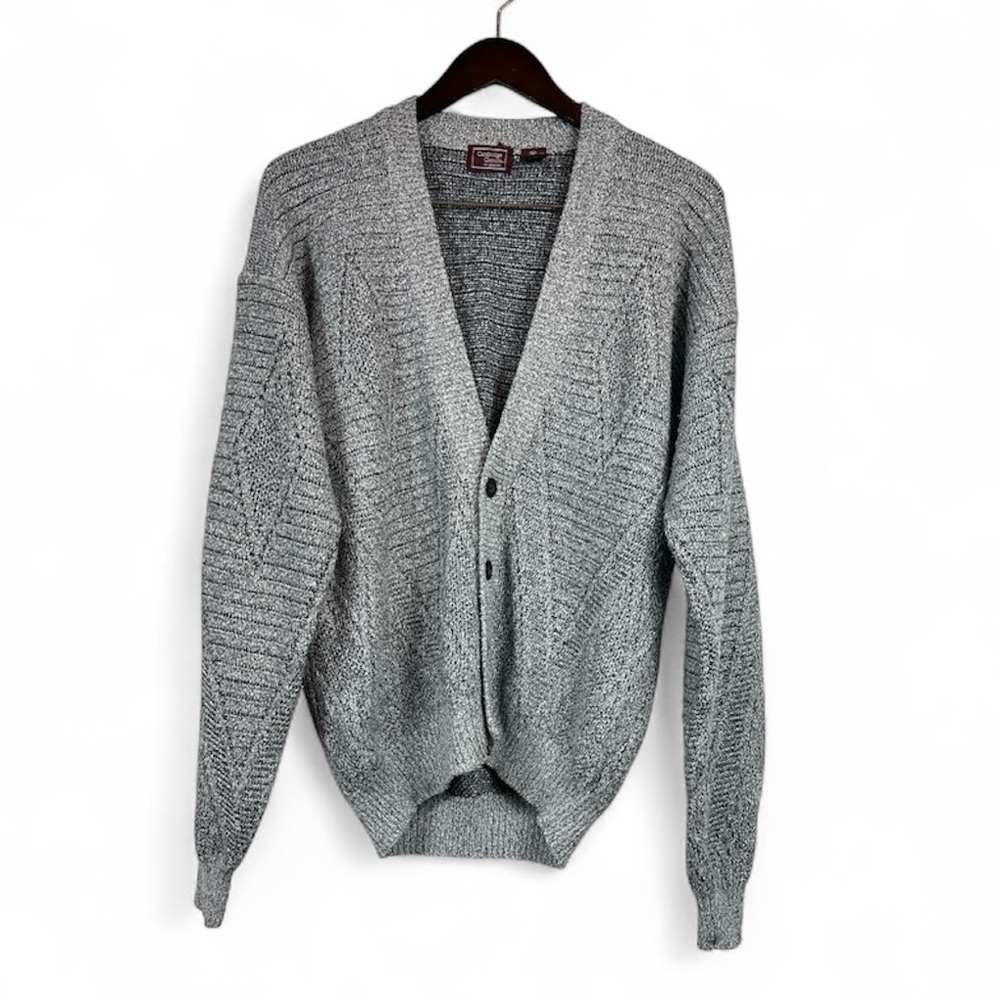 Vintage Mervyns Cambridge Classic Knit Grandpa Relaxed Button Cardigan Size M